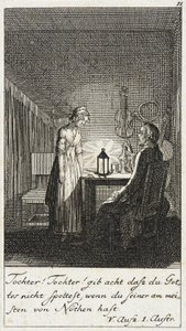 Illustration 11 till Schillers ”Intriger och kärlek” av Daniel Nikolaus Chodowiecki