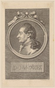 Porträtt av Johann Wolfgang Goethe av Daniel Nikolaus Chodowiecki