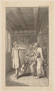 Kopparstans till O. Goldsmiths ”Vicar of Wakefield” av Daniel Nikolaus Chodowiecki