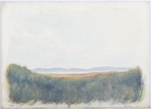Holy Island, 1893 (penna och wc på papper) av Daniel Oliver