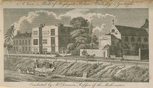 En vy och en plan över Highgate House Academy
