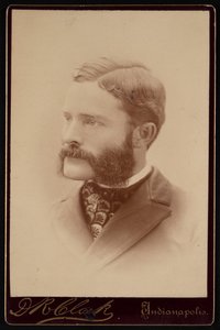 Porträtt av Barton Warren Evermann 1853-1932, före 1900. av Daniel R Clark