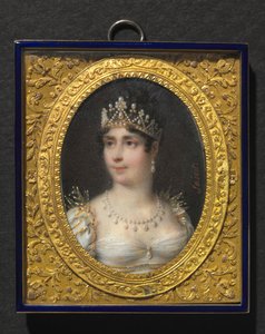 Porträtt av Josephine de Beauharnais, fransmännens kejsarinna, ca. 1806. av Daniel Saint