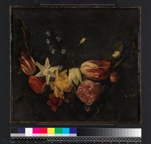 Festong av blommor, före 1661