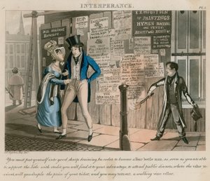 Omåttlighet; tecknad film publicerad 1828