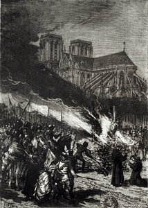 Burning of the Templars, illustration från 