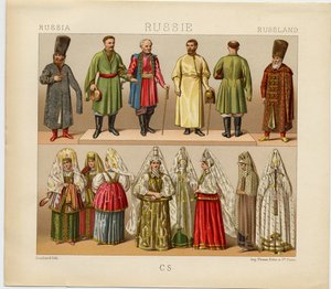 Rysk klänning, 1880