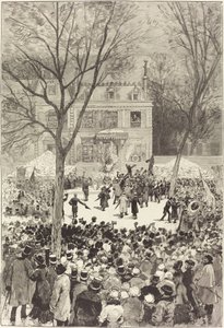 Populär demonstration den 27 februari för att fira Victor Hugos 80:e år