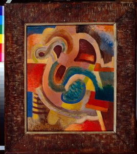 "Abstract Composition No 8" (Abstract Composition No 8) Målning av Vladimir Davidovich Baranov-Rossine (Baranov Rossine) (1888-1942) 1913 Dim 64x50 cm Privat samling
