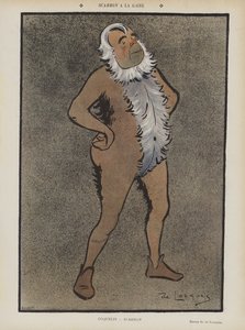 Franske skådespelaren Benoit-Constant Coquelin i Scarron på Theatre de la Gaite. Illustration för Le Rire