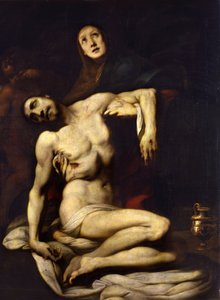 La Pieta-målning av Daniele Crespi (1598-1630) 1600-talets Madrid, Pradomuseet