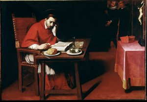 Representation av Charles Borromeo, Young (målning