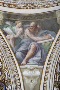 Saint Matthew (fresk) av Daniele Crespi