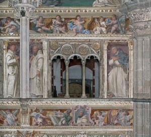 Saints (fresk) av Daniele Crespi