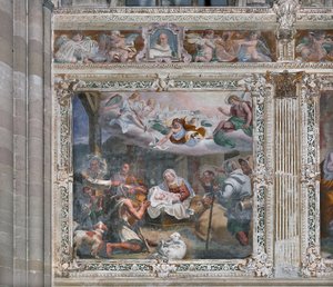 Tillbedjan av herdarna av Daniele Crespi