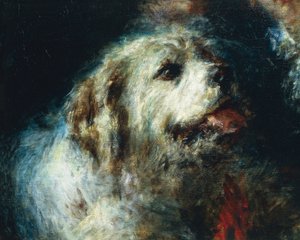 Troubetzkoy Boys with a Dog, av Daniele Ranzoni, detalj av Danielle Ranzoni