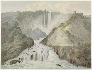 Vy över Marmore vattenfall