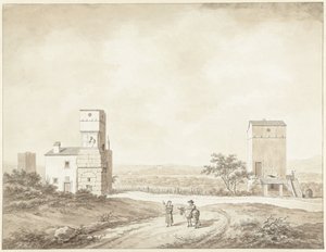 Ruinerna av Villa Adriana nära Tivoli av Daniël Dupré