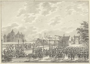 Ankomsten av de beväpnade medborgarna i Amsterdam till Muiden, 1787