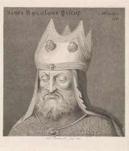 Porträtt av en biskop Sinte Rycolaus Biscop (titel på objekt) av Daniël Veelwaard (I)