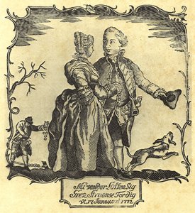 Turen vänder mot dig, greve Struensee! 1772 (träsnitt) av Danish School