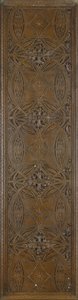 En fris med stiliserade botaniska motiv med klassisk bladbård, ca 1893 (bronspläterat smidesjärn) av Dankmar and Sullivan Louis Adler