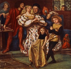 Familjen Borgia (färg litho)