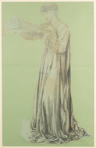 En studie för Dantes dröm av Dante Gabriel Charles Rossetti