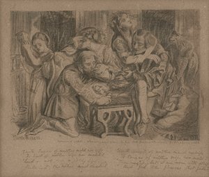 Igår Rosa, 1850 av Dante Gabriel Charles Rossetti