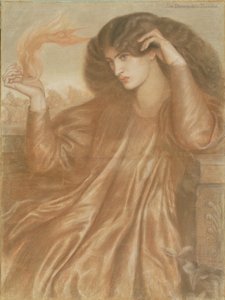 Flammans kvinna av Dante Gabriel Charles Rossetti