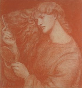 Lady Lilith (röd krita på papper)