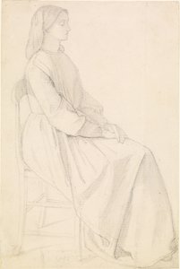 Porträtt av Elizabeth Siddal av Dante Gabriel Charles Rossetti