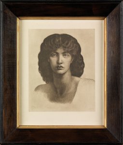 Studie av Jane Morris för Astarte Syriaca (fotogravyr) av Dante Gabriel Charles Rossetti