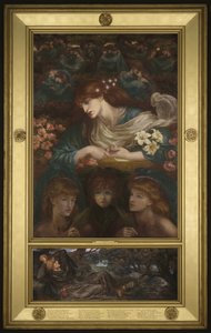 Den välsignade Damozel, 1875-78 av Dante Gabriel Charles Rossetti