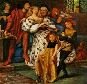 Familjen Borgia, 1863, c1912 av Dante Gabriel Charles Rossetti