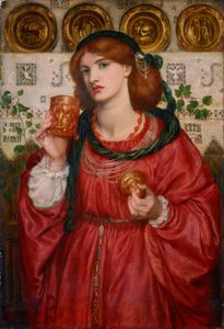 Den kärleksfulla bägaren, 1867 av Dante Gabriel Charles Rossetti