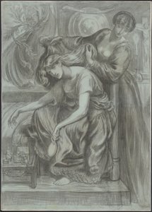 Desdemonas dödssång av Dante Gabriel Rossetti