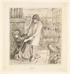 Found - Kompositionsstudie av Dante Gabriel Rossetti