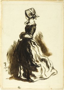 Fullängdsporträtt av en kvinna av Dante Gabriel Rossetti