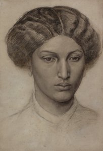 Huvud av en ung kvinna [Mrs Eaton] av Dante Gabriel Rossetti