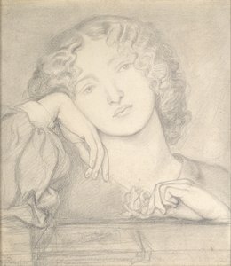 Man Rose, c1860-talet av Dante Gabriel Rossetti