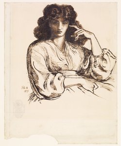 Porträtt av Jane Morris av Dante Gabriel Rossetti