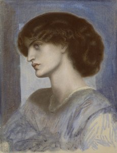 Porträtt av Jane Morris, 1868-1874.