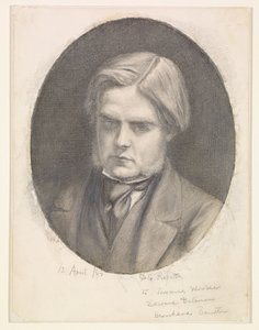 Porträtt av William Holman Hunt (1827-1910) av Dante Gabriel Rossetti