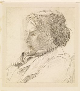 Porträtt av en ung man av Dante Gabriel Rossetti