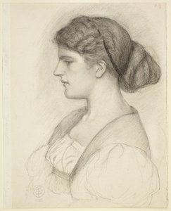 Profilbyst av Fanny Cornforth av Dante Gabriel Rossetti