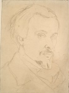 Självporträtt, c1850-1870 av Dante Gabriel Rossetti