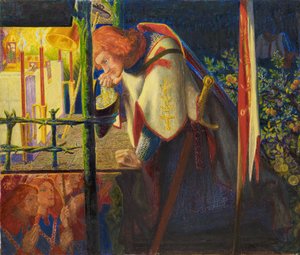 Sir Galahad vid det förstörda kapellet, 1857 - 1859.