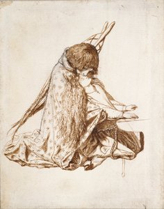 St Cecilia, ca 1850-talet av Dante Gabriel Rossetti