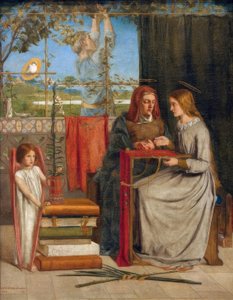 The Girlhood of Mary Virgin av Dante Gabriel Charles Rossetti